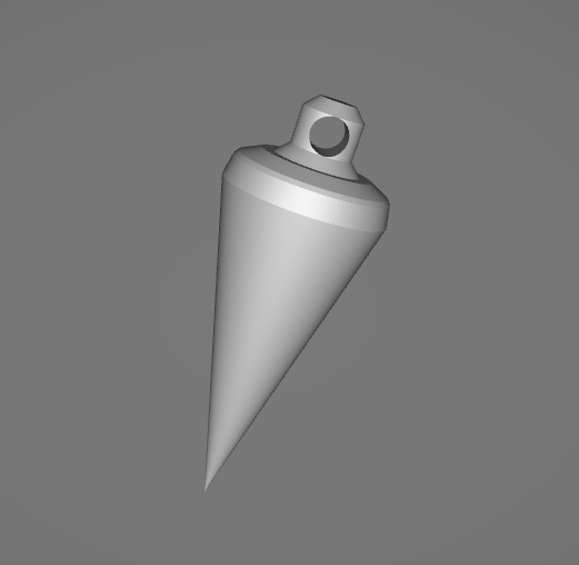 Radiesthesia pendulum (classical shape and size)