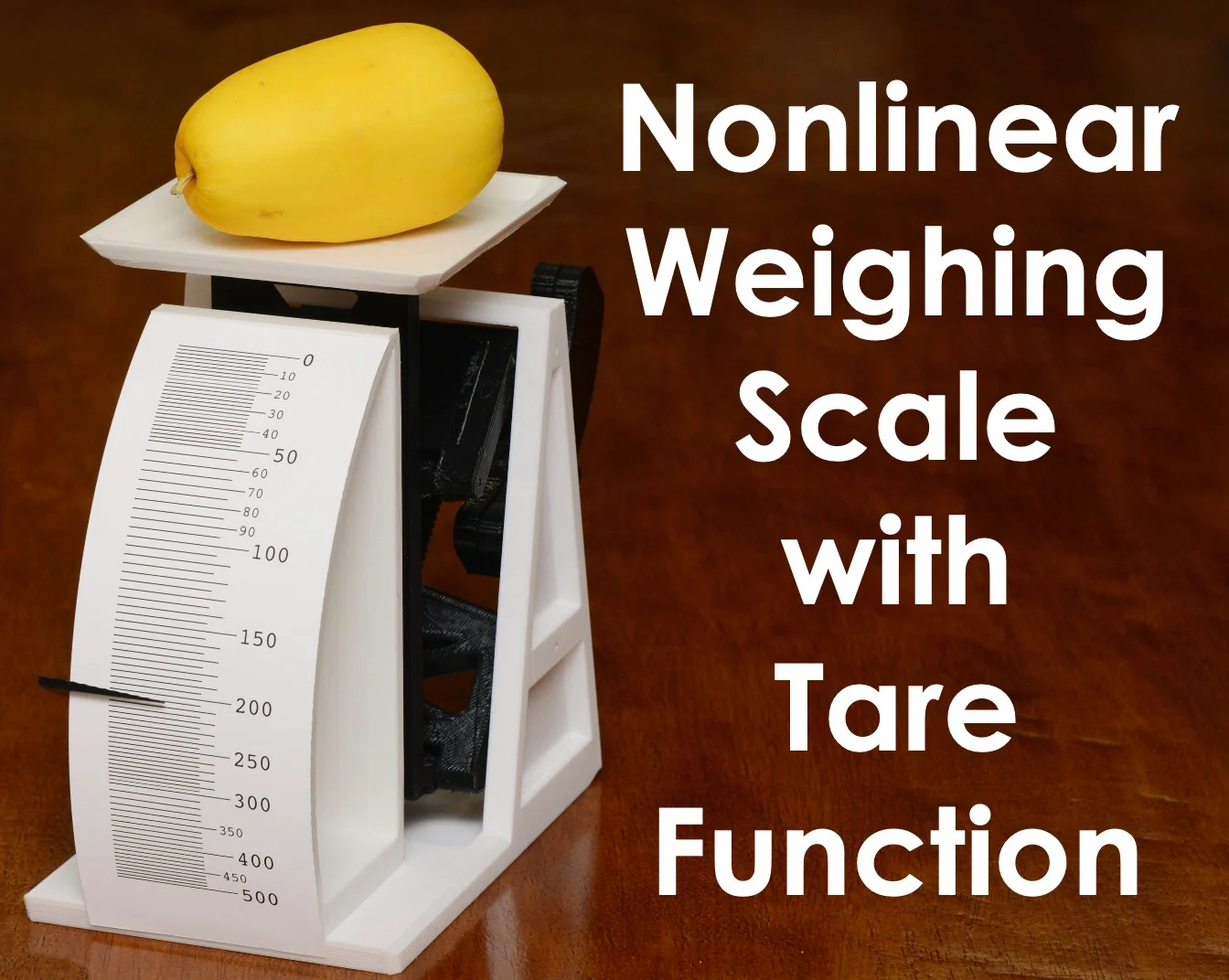 Nonlinear Weighing Scale with Tare Function