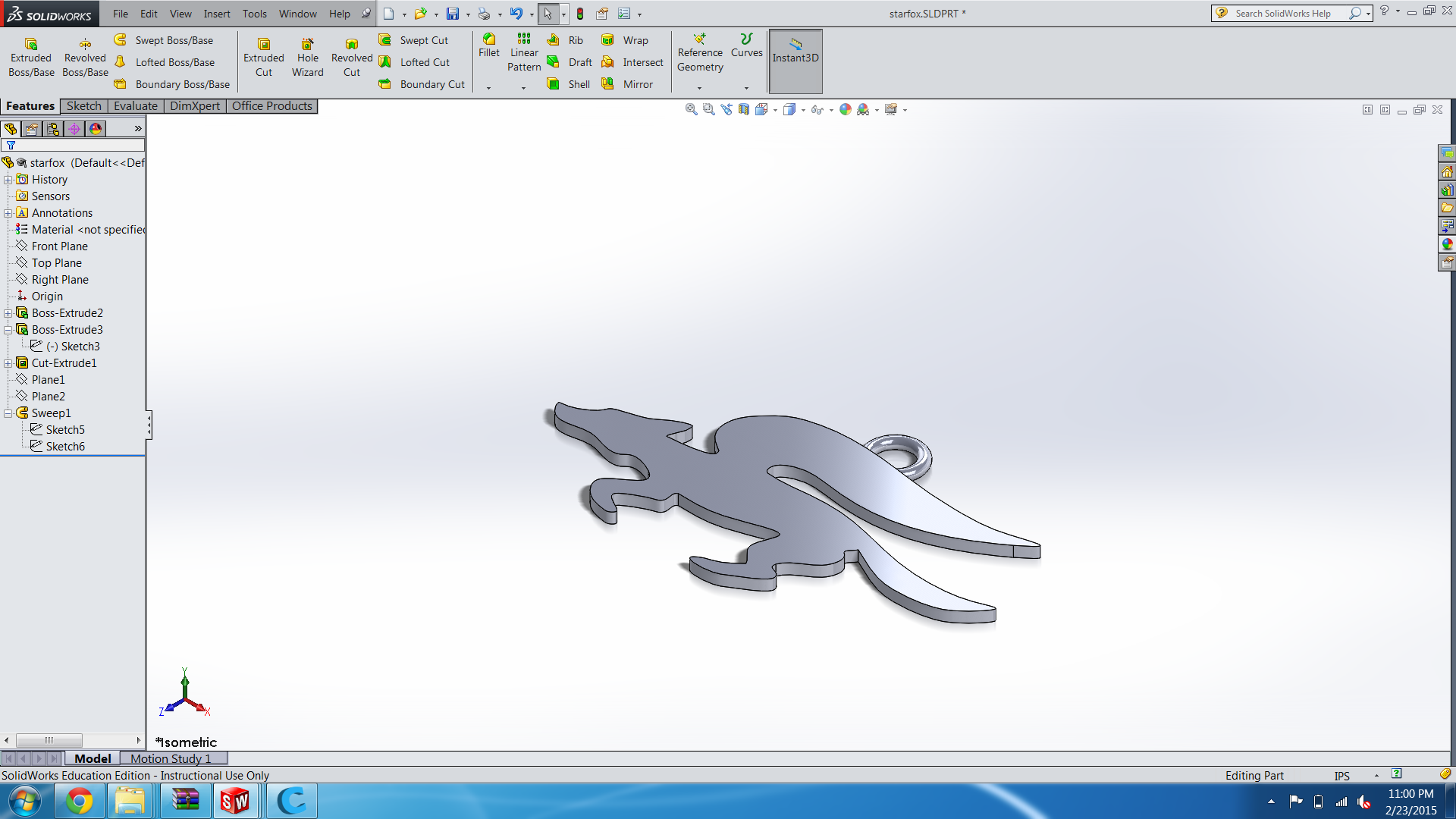 Star Fox keychain