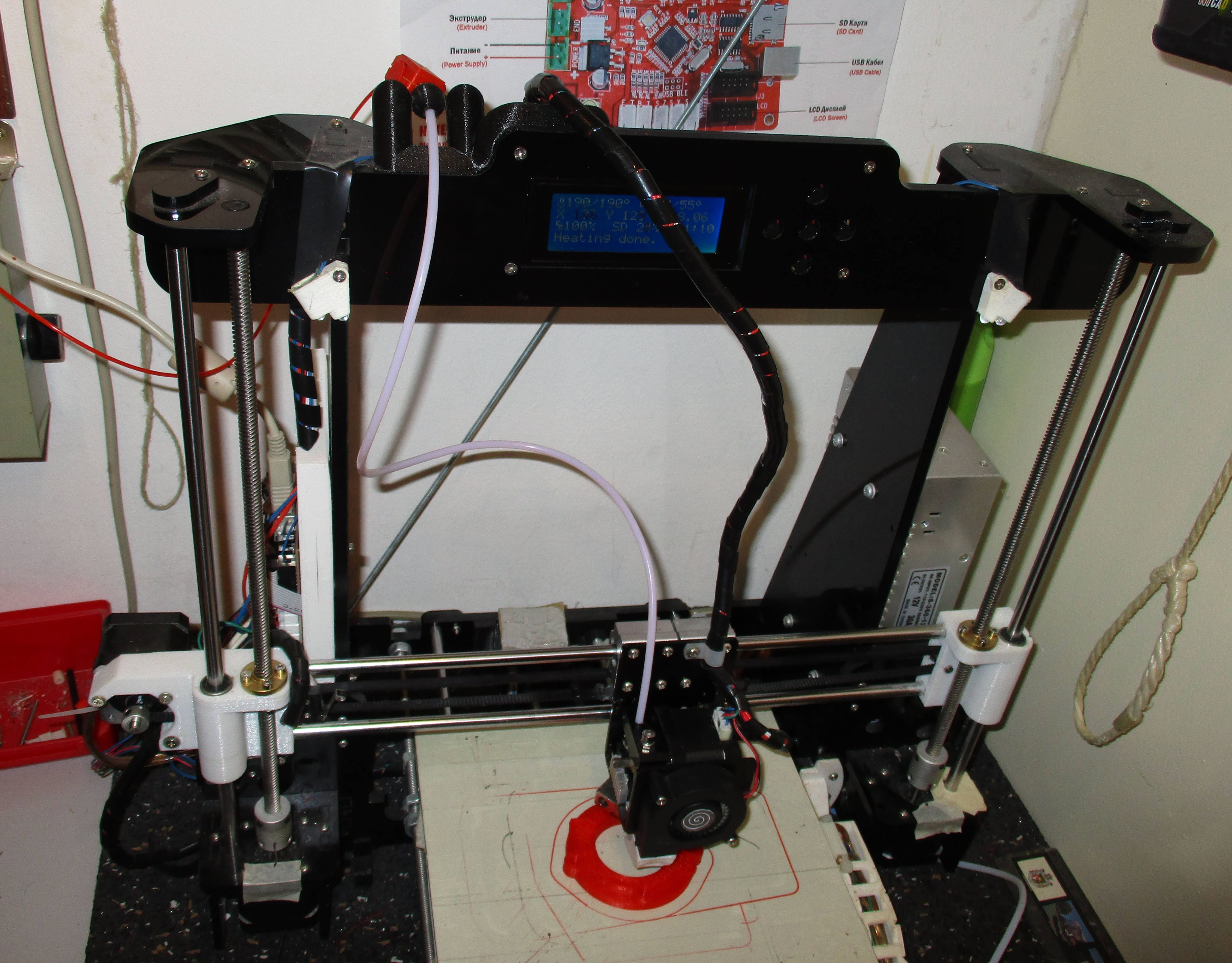 Anet A8 direct drive bowden filament guide
