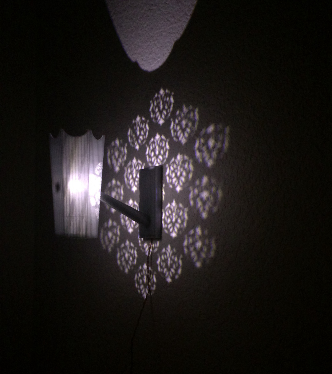 Victorian Wallpaper Shadow Sconce