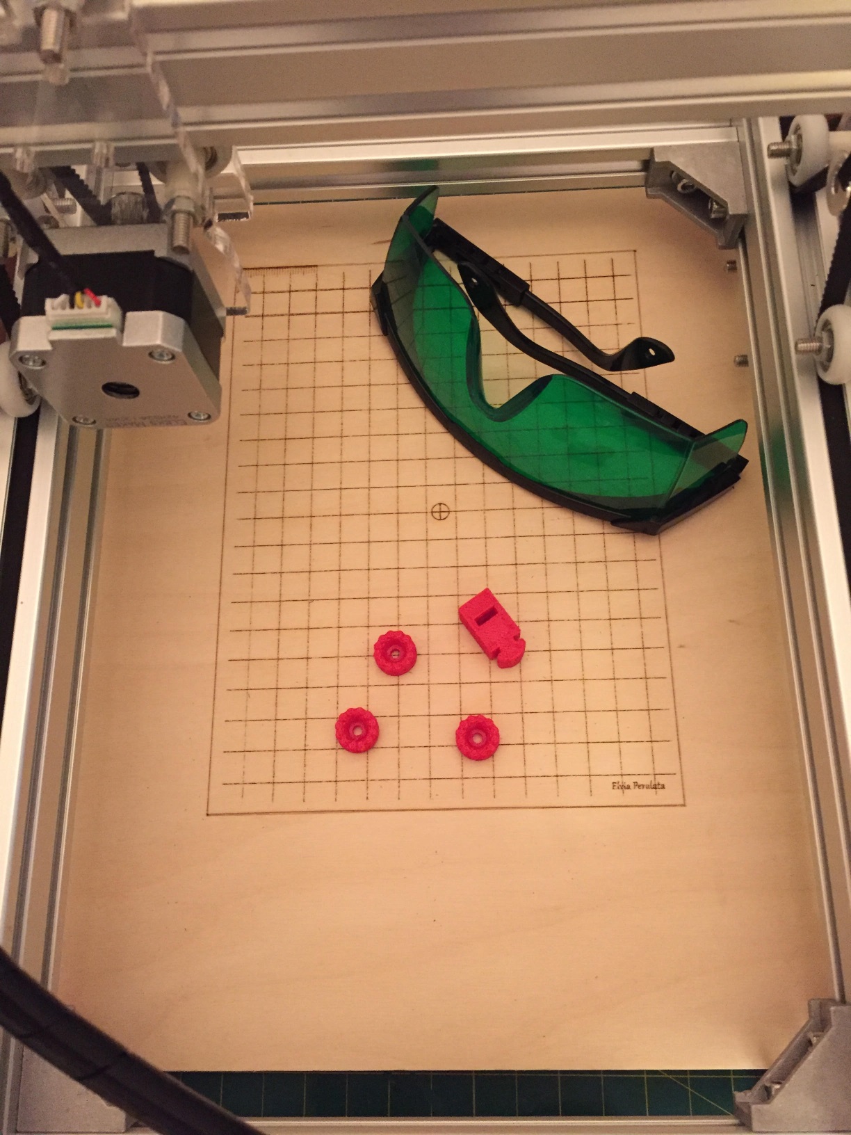 EleksMaker Laser Grid board and support