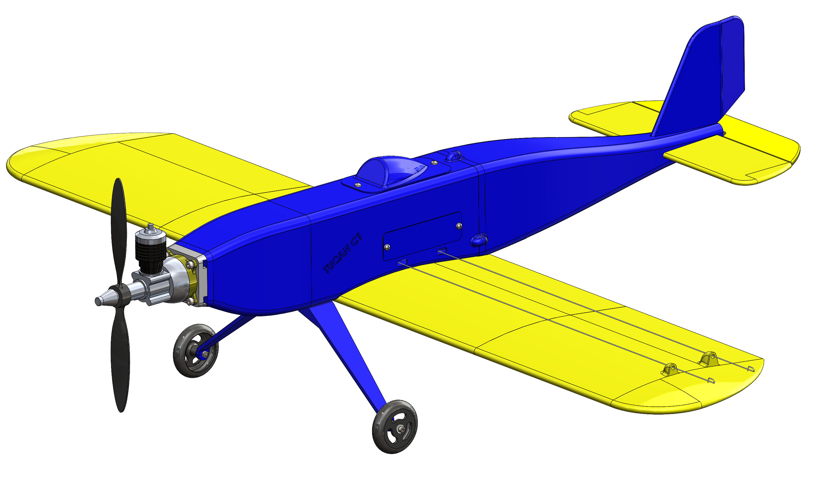 Tucan C1 (control line plane) - Avion Tucan C1 (VCC)
