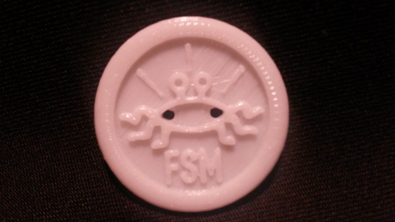 Flying Spaghetti Monster button