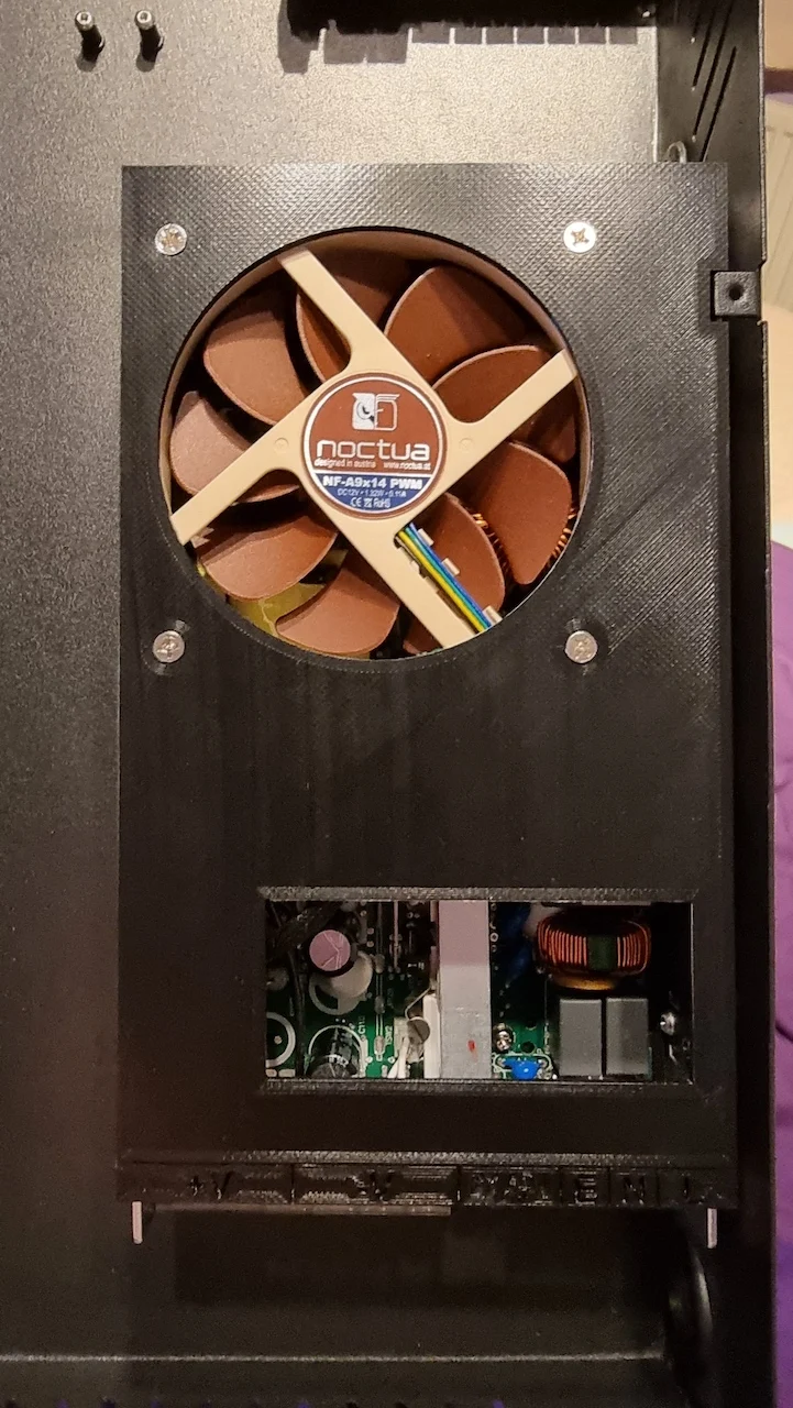 Ender 5 Plus Power Supply Casing Noctua 92x14mm RSP-500-24