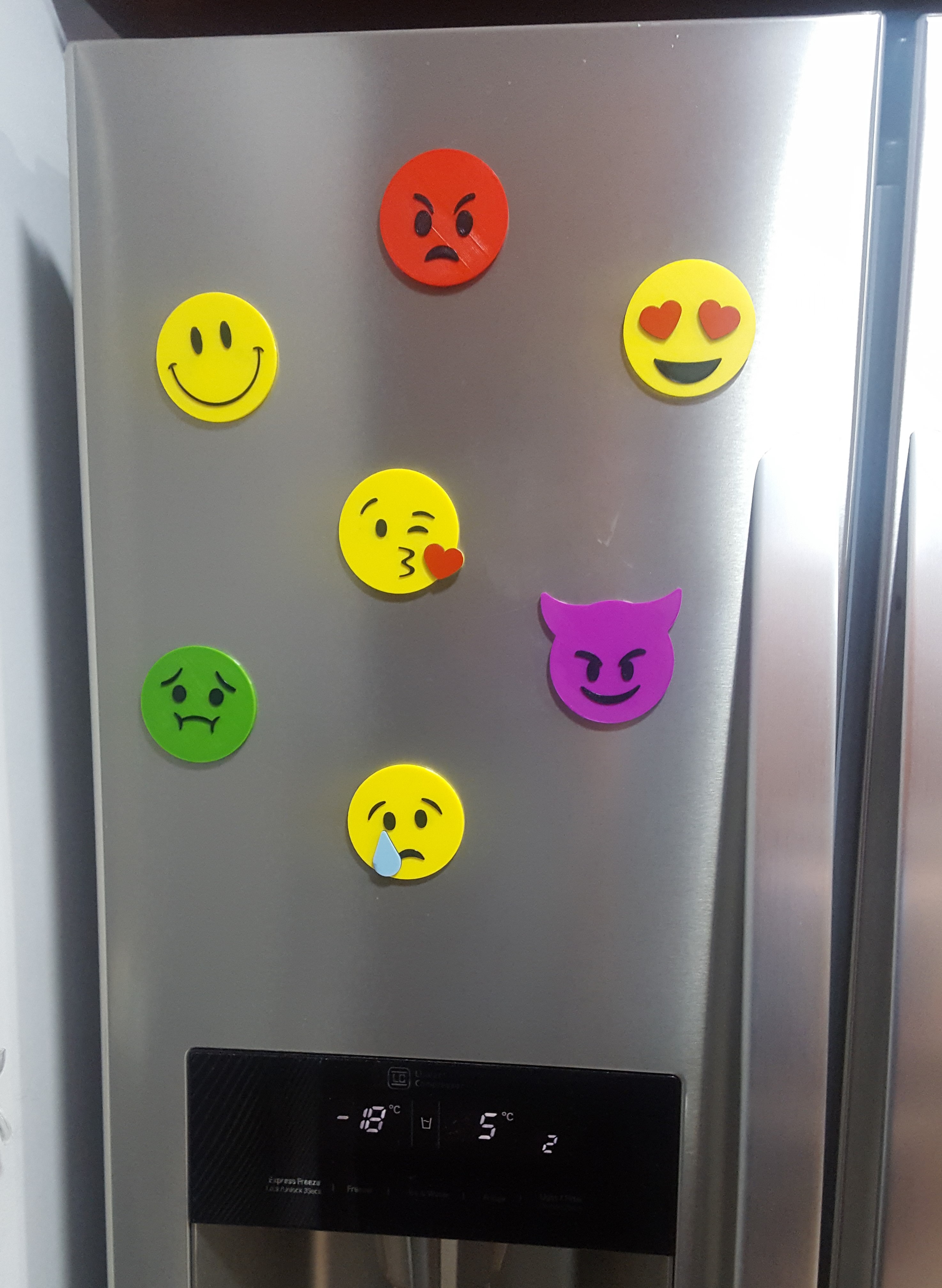 Adorno nevera con imán - Emojis