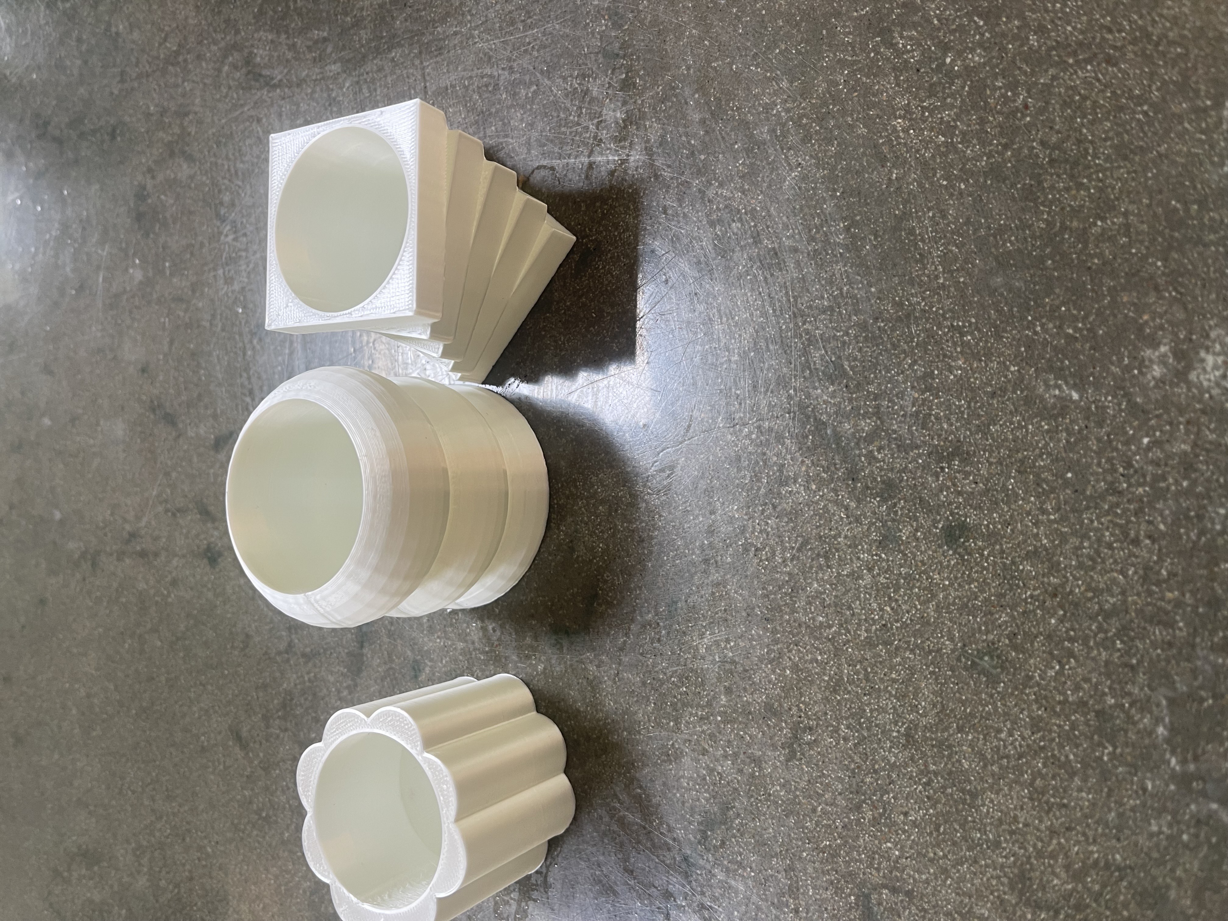 abstract plant pots