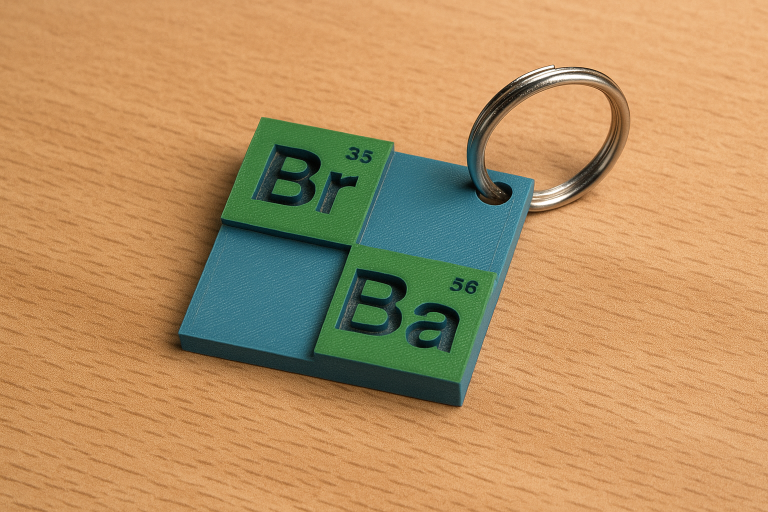 Breaking Bad Logo Keychain – 3D Printable Fan Art (No Supports Needed)