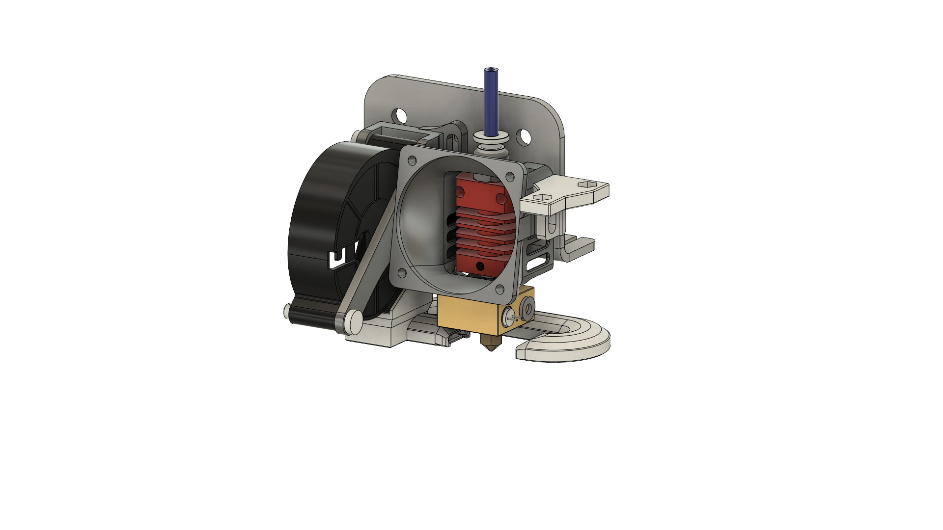 Simplified Ender 3 Hotend & 5015 Partcooling Duct
