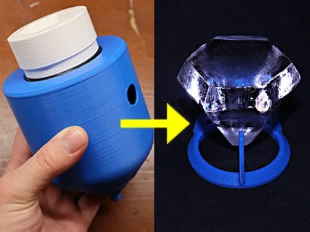 Clear Ice Mould (Ice Diamond) || Experimental