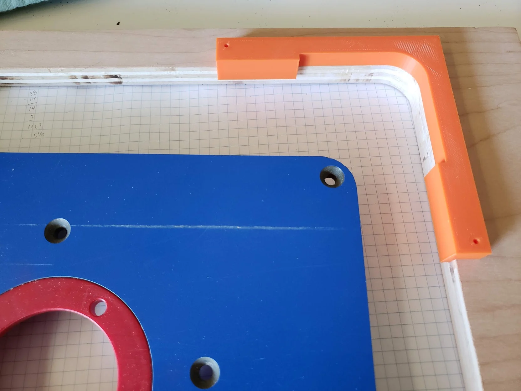 3/4 inch inside corner radius for router plate and others