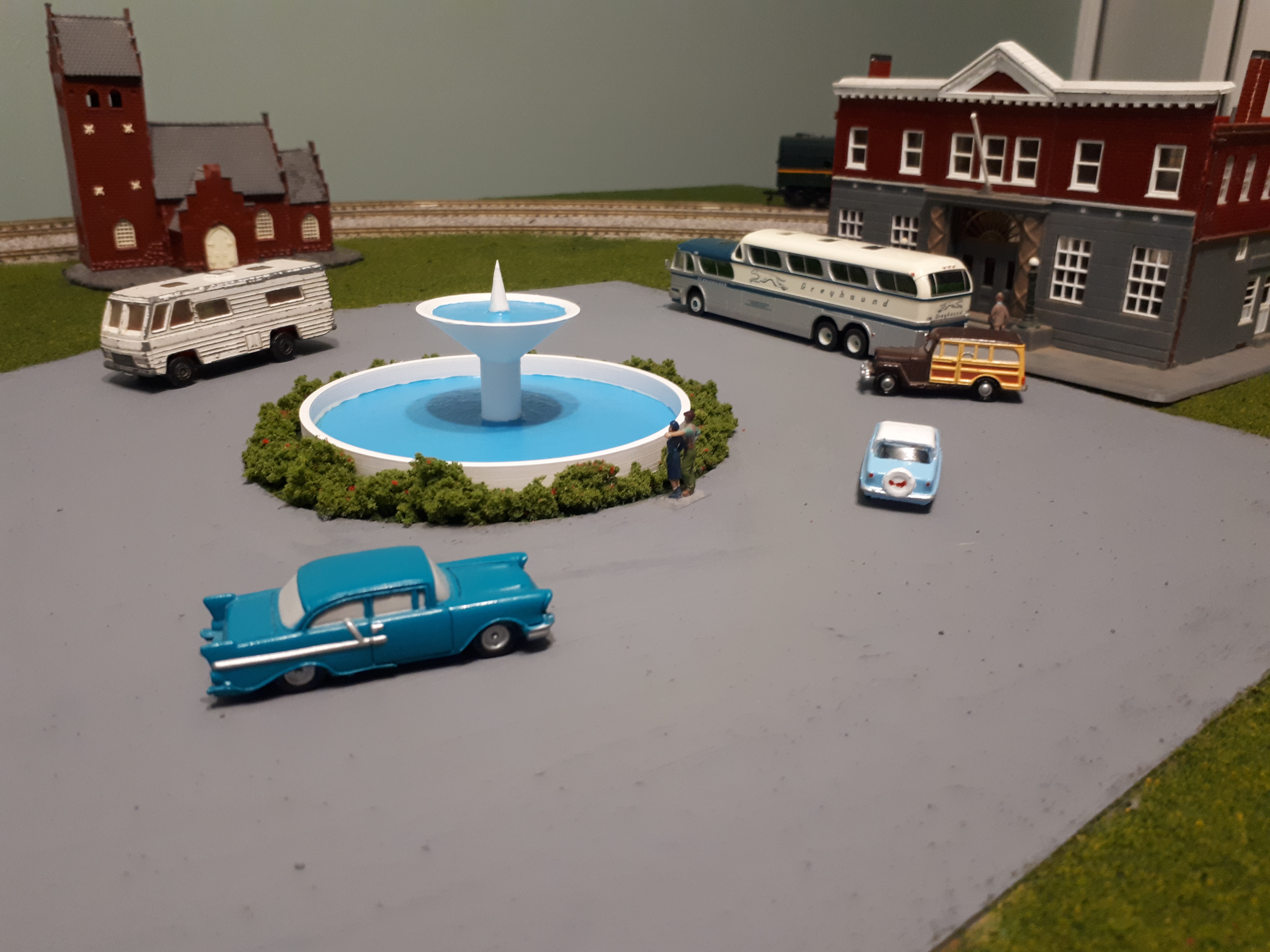 HO Scale - City Fountain