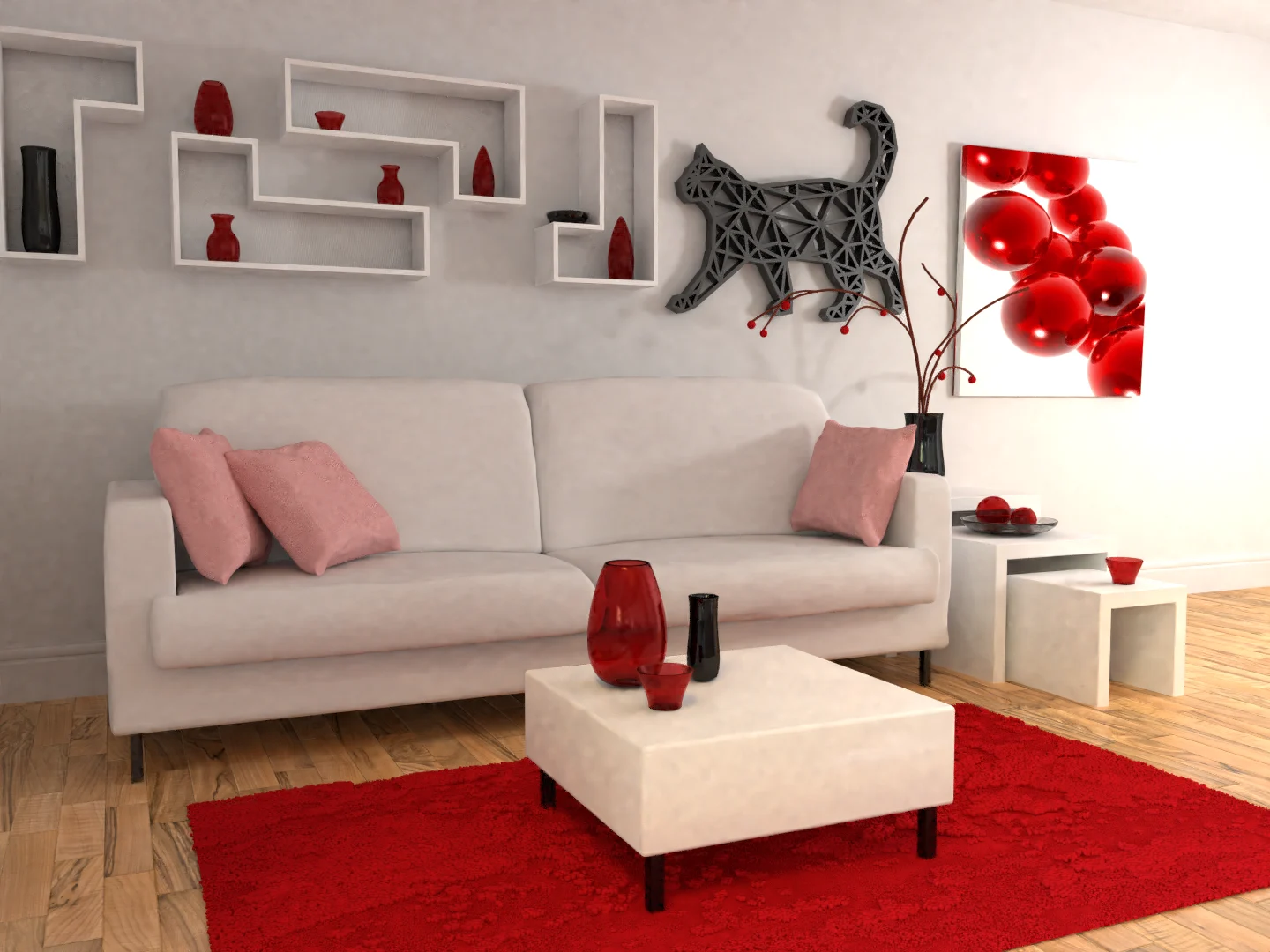 Low poly cat