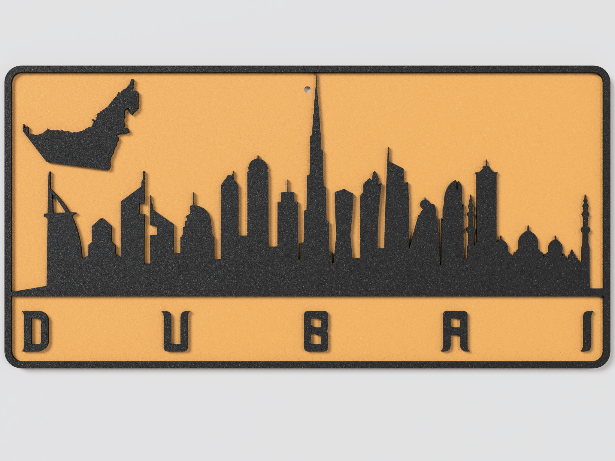 Wall Plate Skyline - Dubai