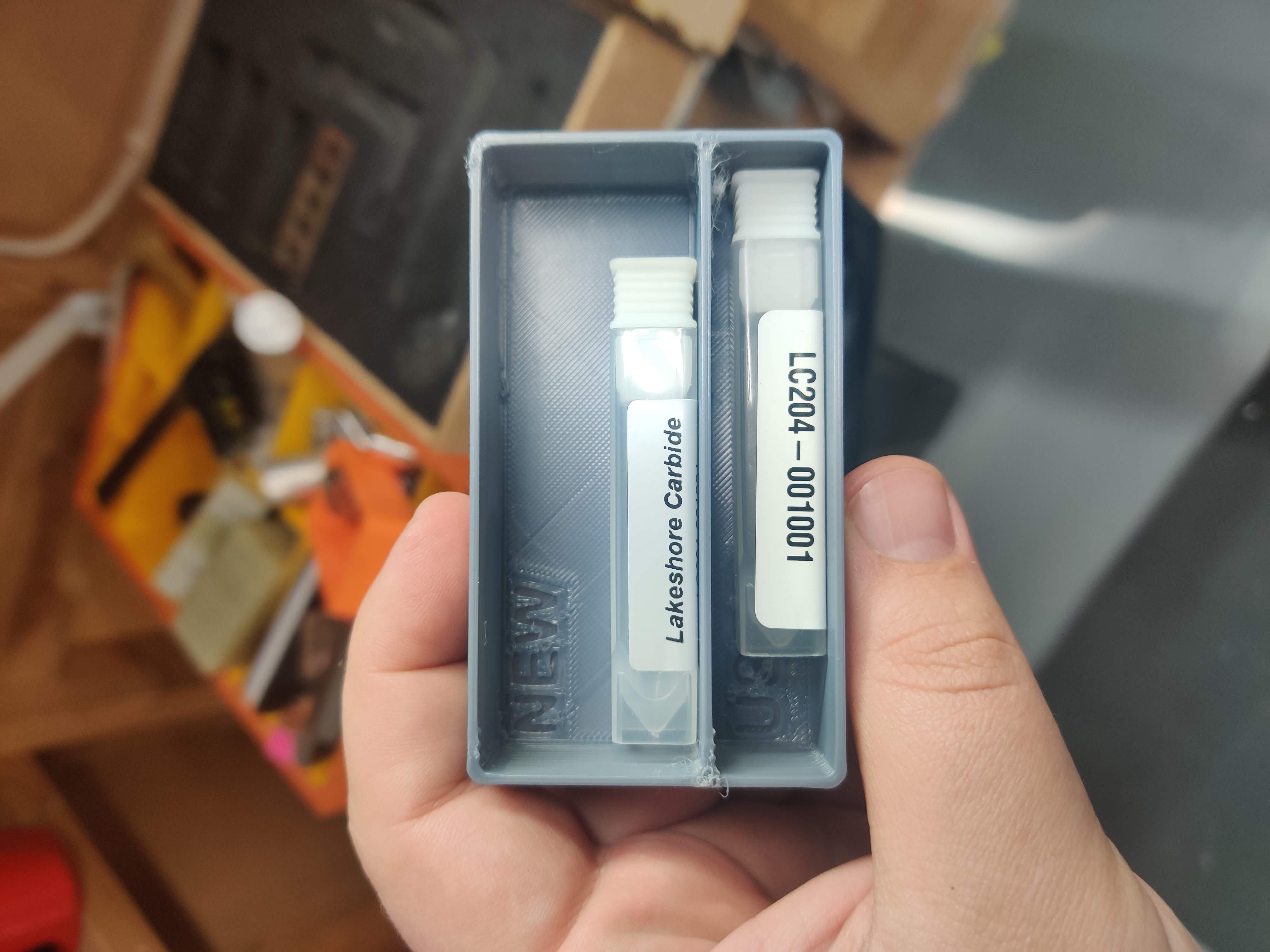 Lean Endmill Box With New and Used Sections