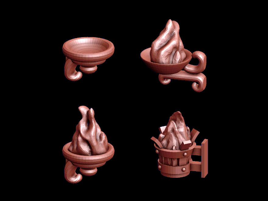 Braziers (wall mounted)