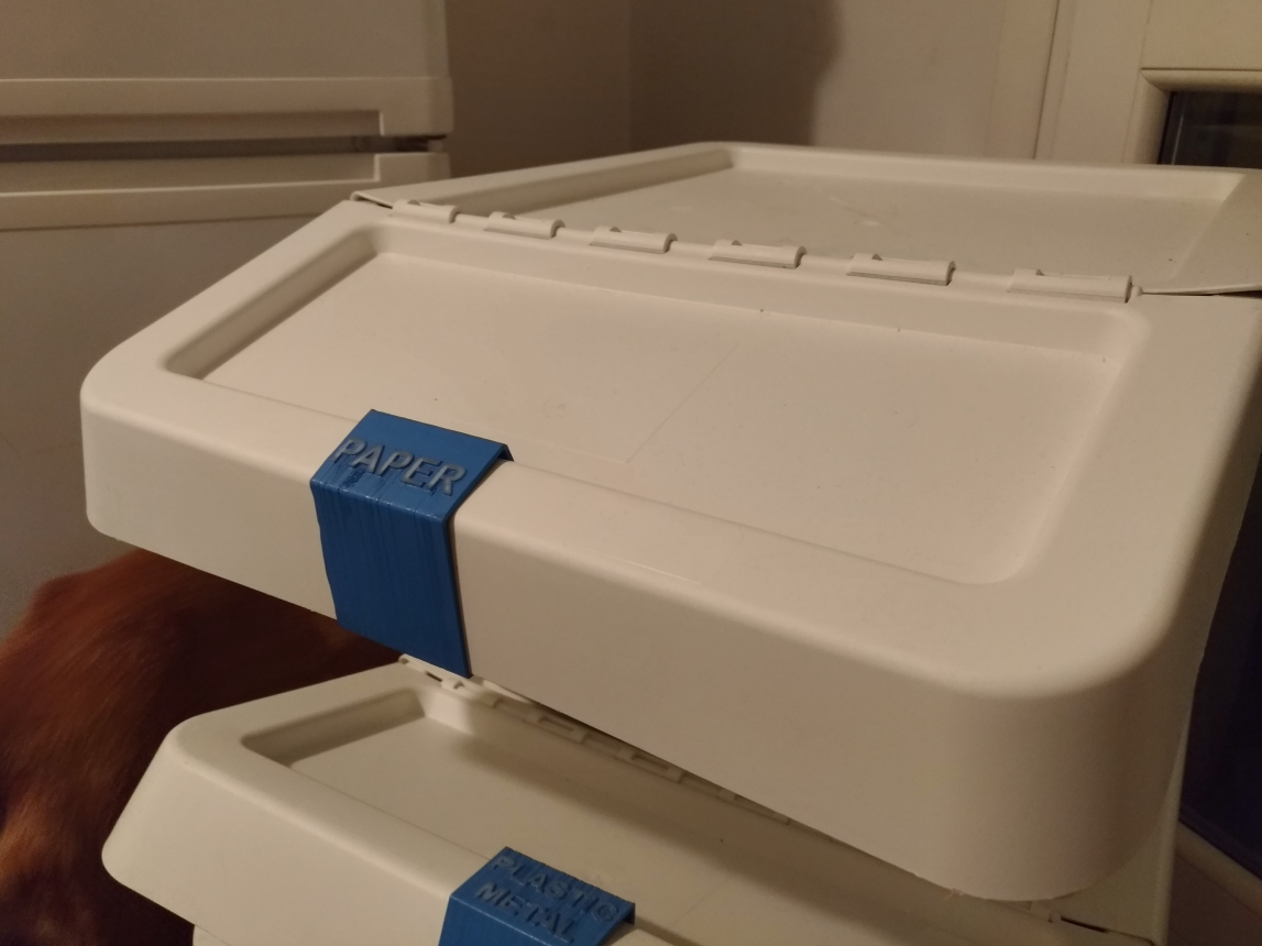 Ikea Sortera  snap-on label for recycling