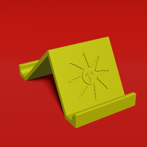 Phone stand (Solaire logo)