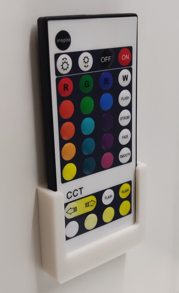 RGB LED Remote Control Holder Mount