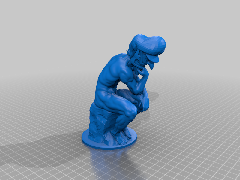 Rodin's Waluigi