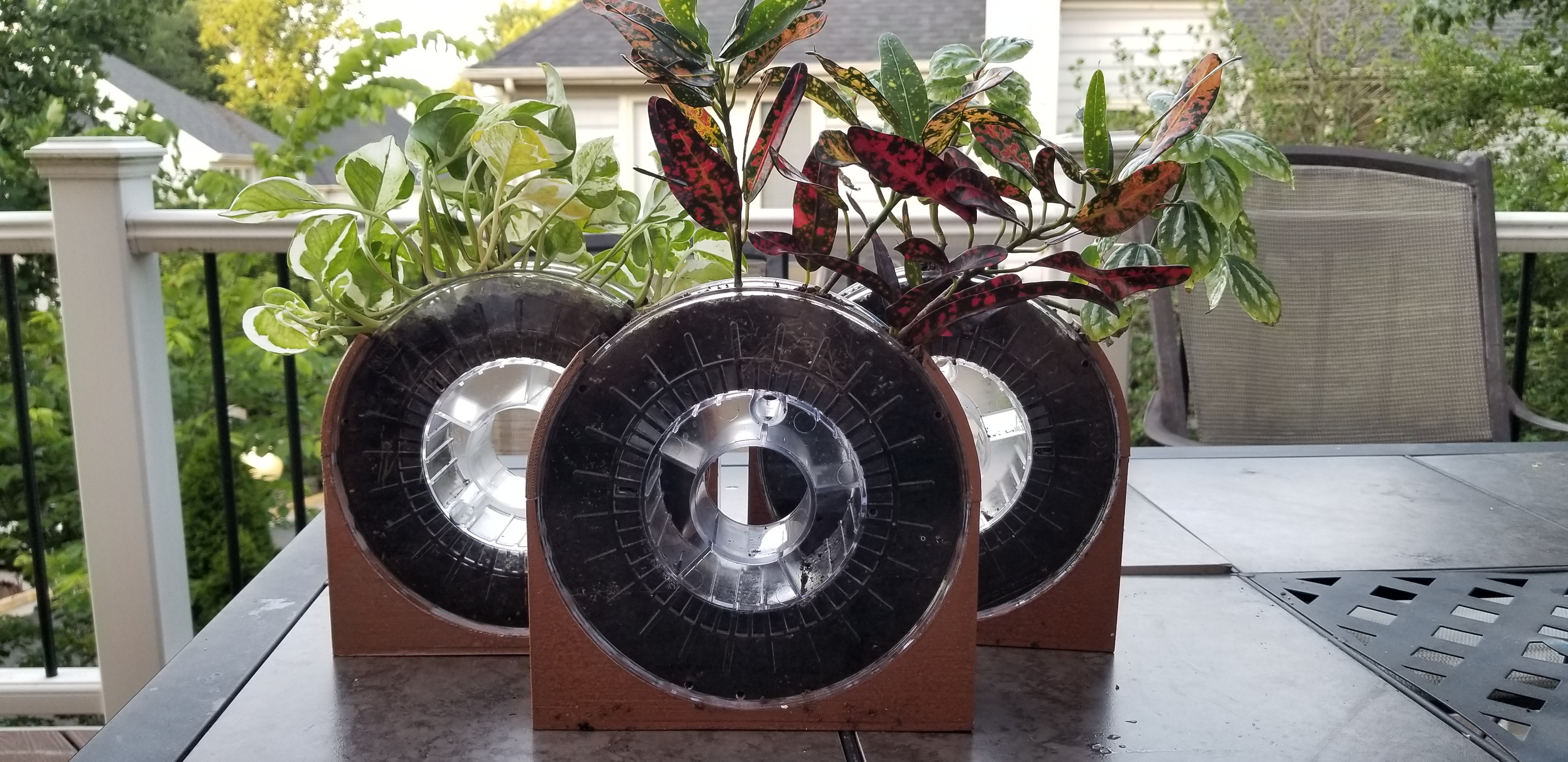 Filament Spool Planter (ColorFabb 200mm Diameter Spools)