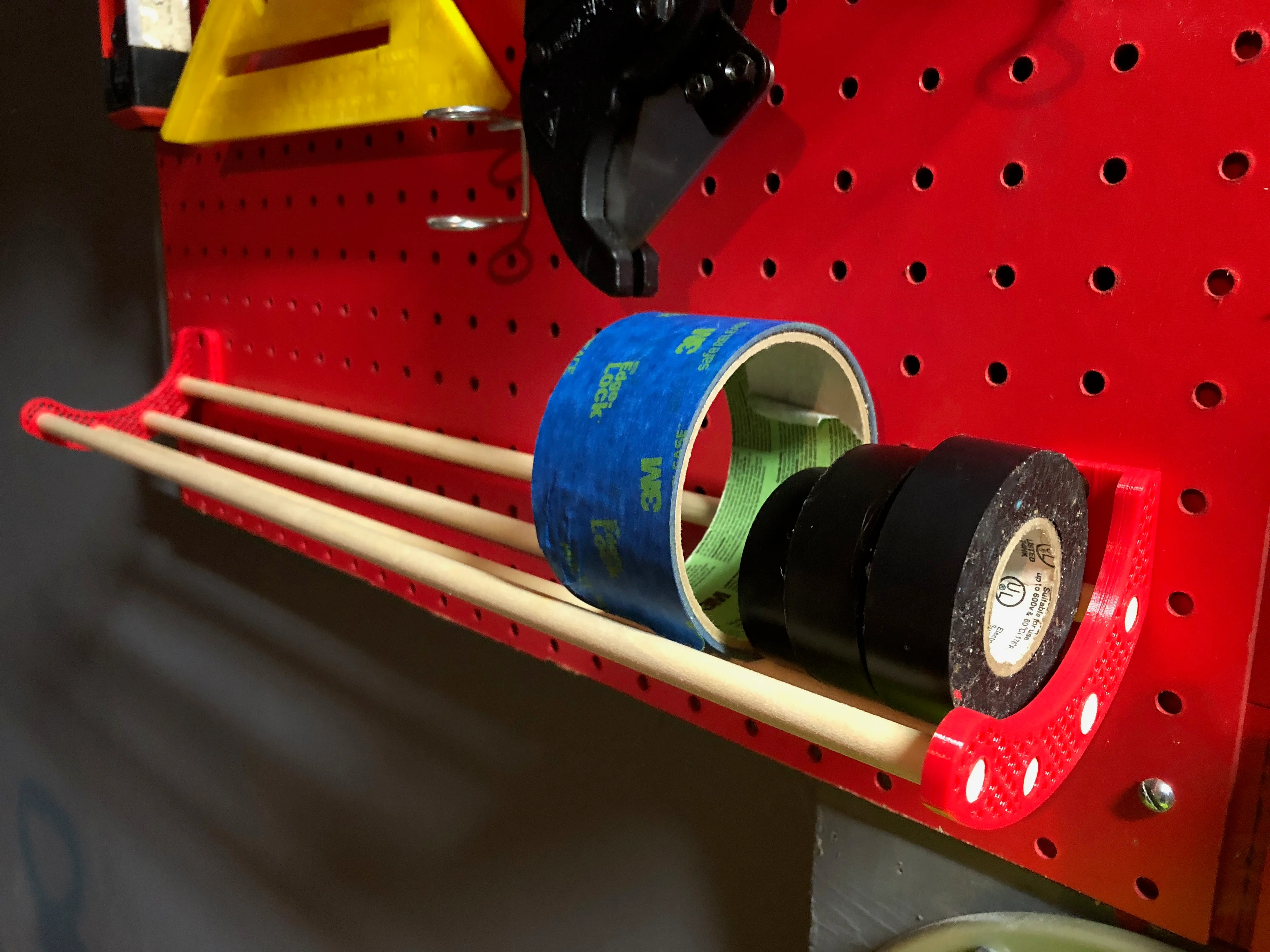 Pegboard Tape Holder