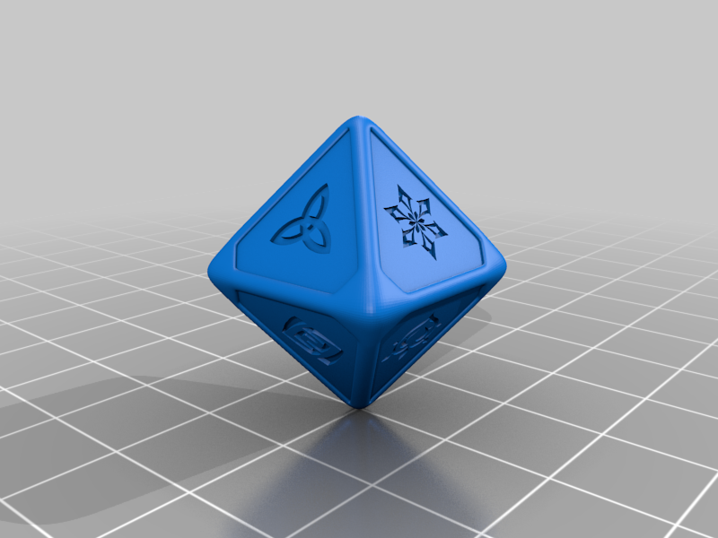 Genius Invokation TCG Dice Simple
