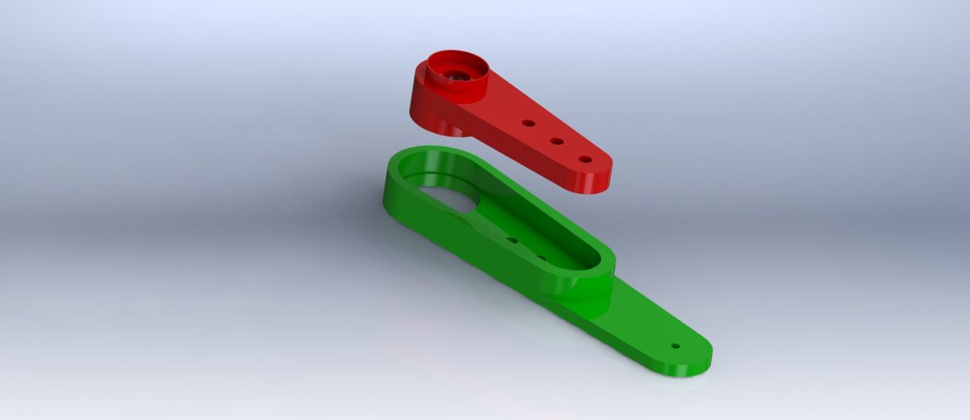 Small Servo arm extension 25mm