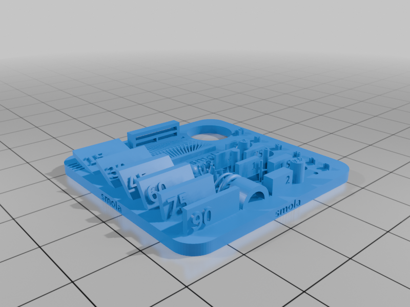 SMOLA Resin printer test model (calibration test, torture test, testfile)