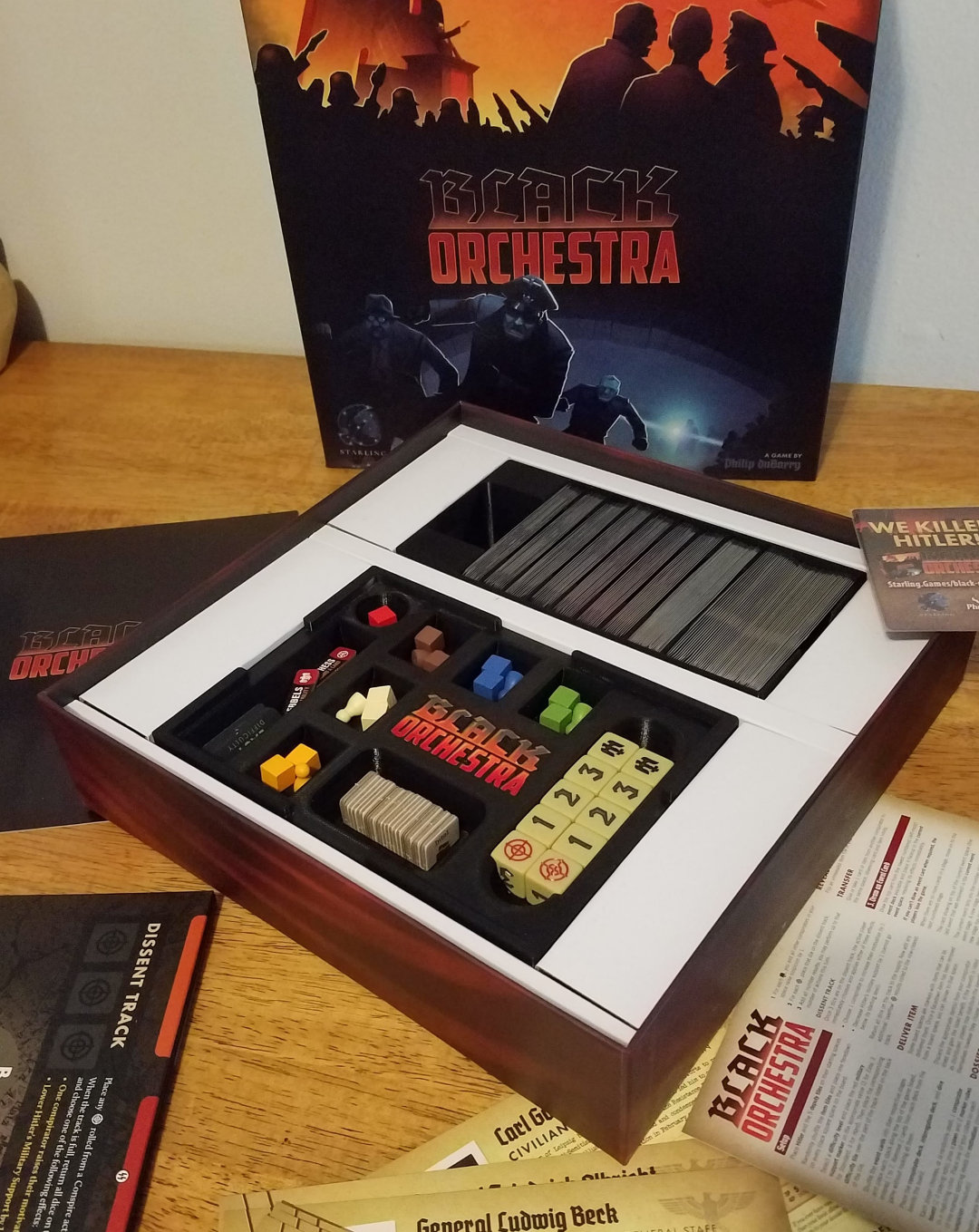 Black Orchestra Board Game Organizer