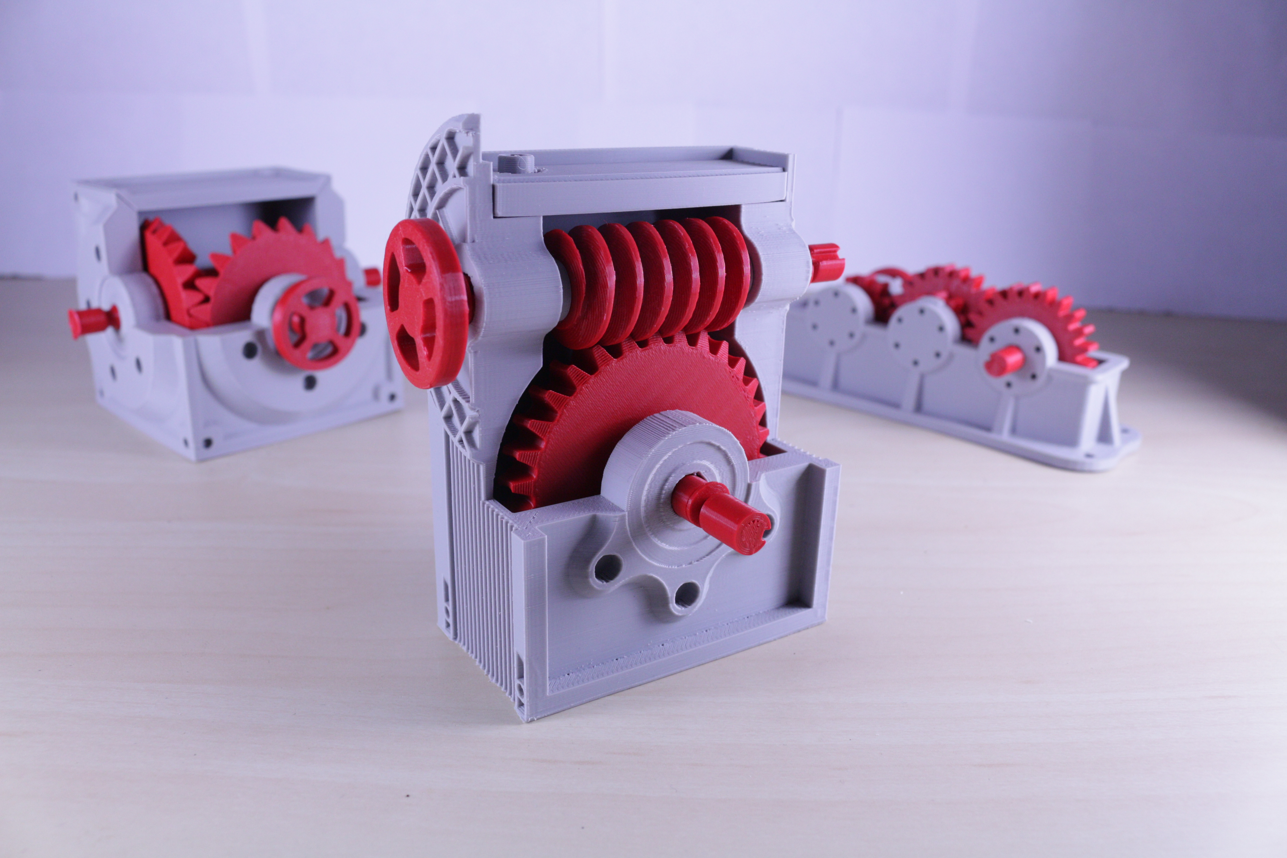 Industrial Worm Gearbox / Gear Reducer (Cutaway version)