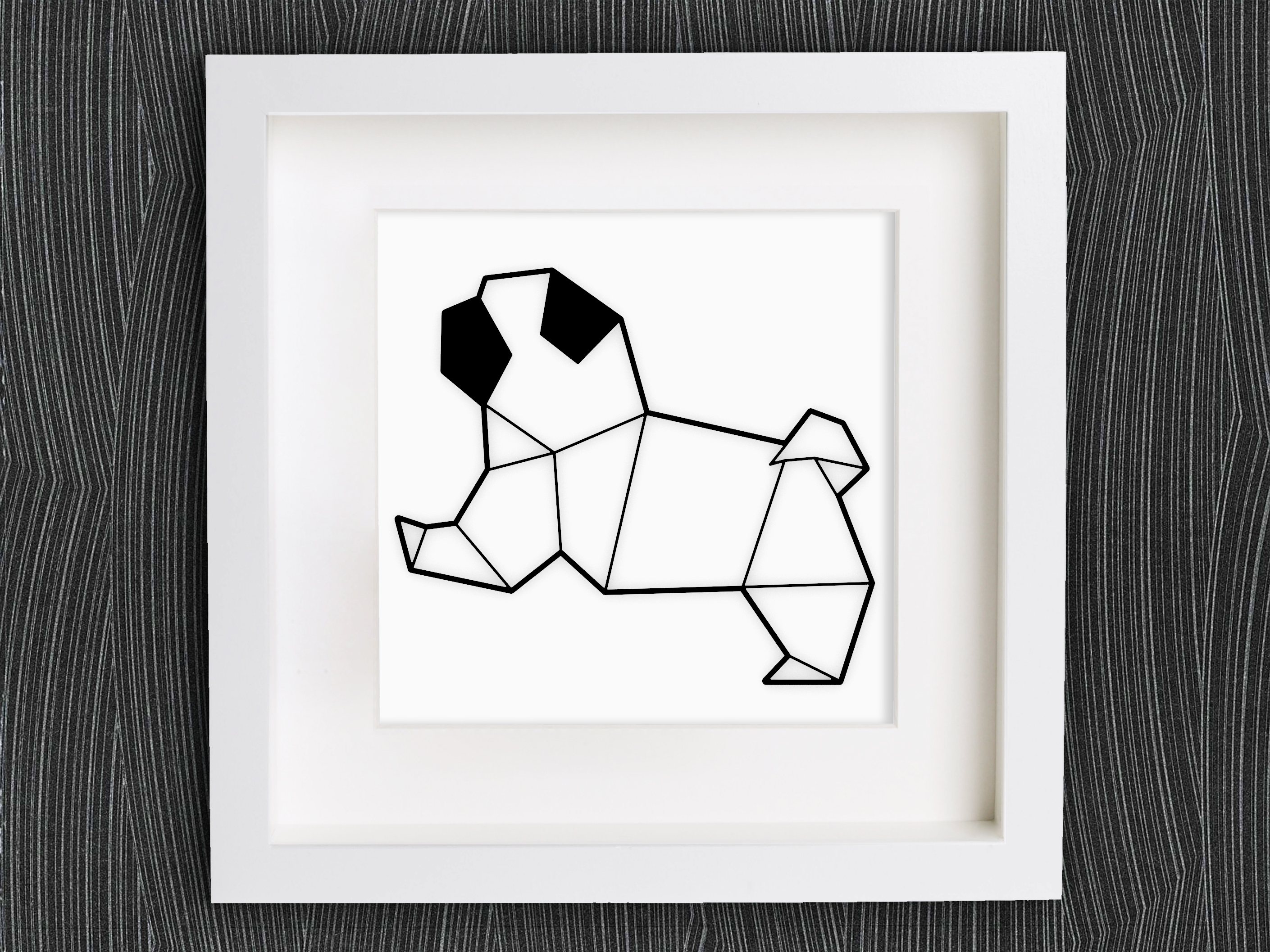 Customizable Origami Baby Pug