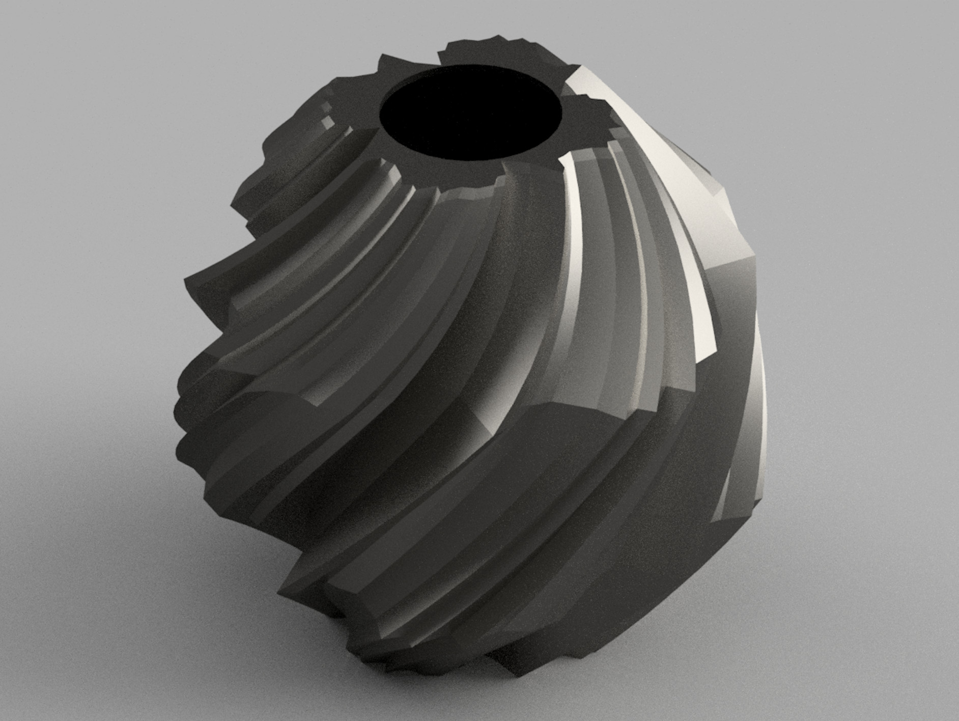 Abstract Twisted Light Shade Design 3