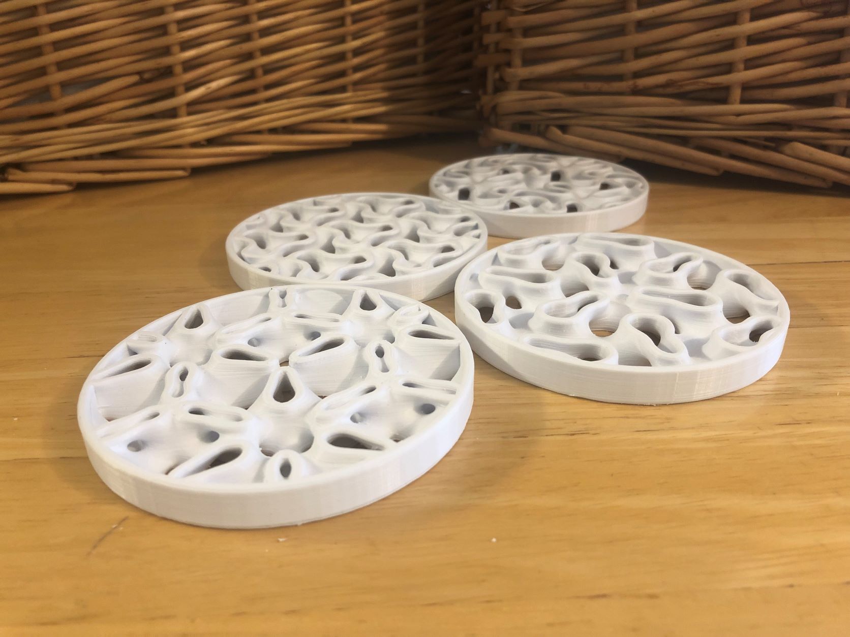 Four Minimal Surface Coasters