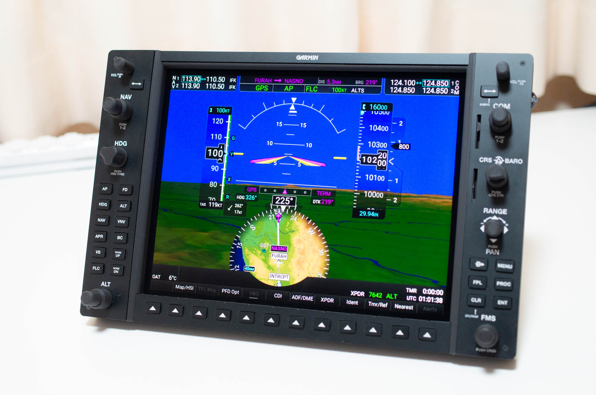 Controller imitating Garmin G1000