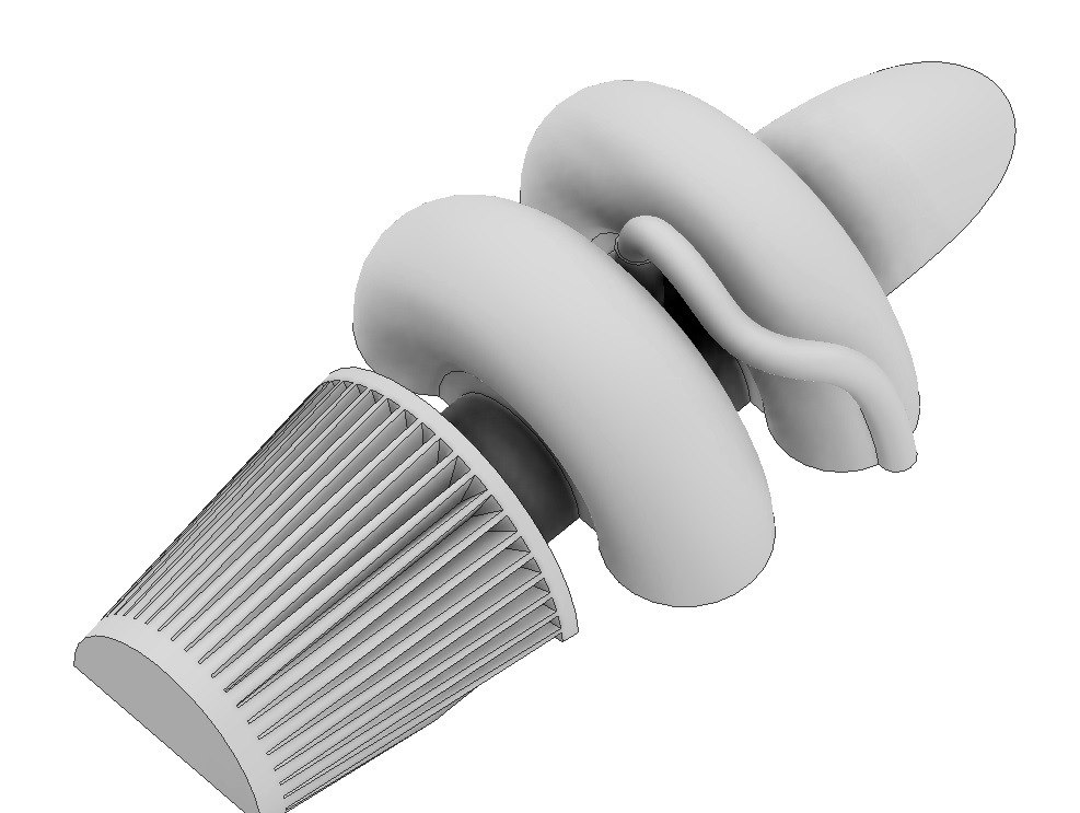 RC Bonnet Turbo - half cut - curved and flat