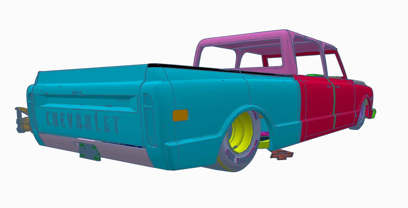 1/25th scale 69 Pro Street Chevy C10