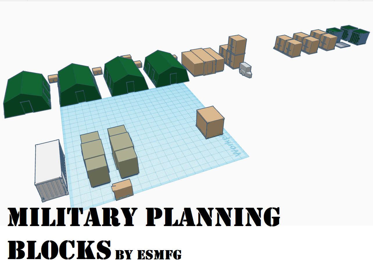 1/100 Scale Military Planning Blocks