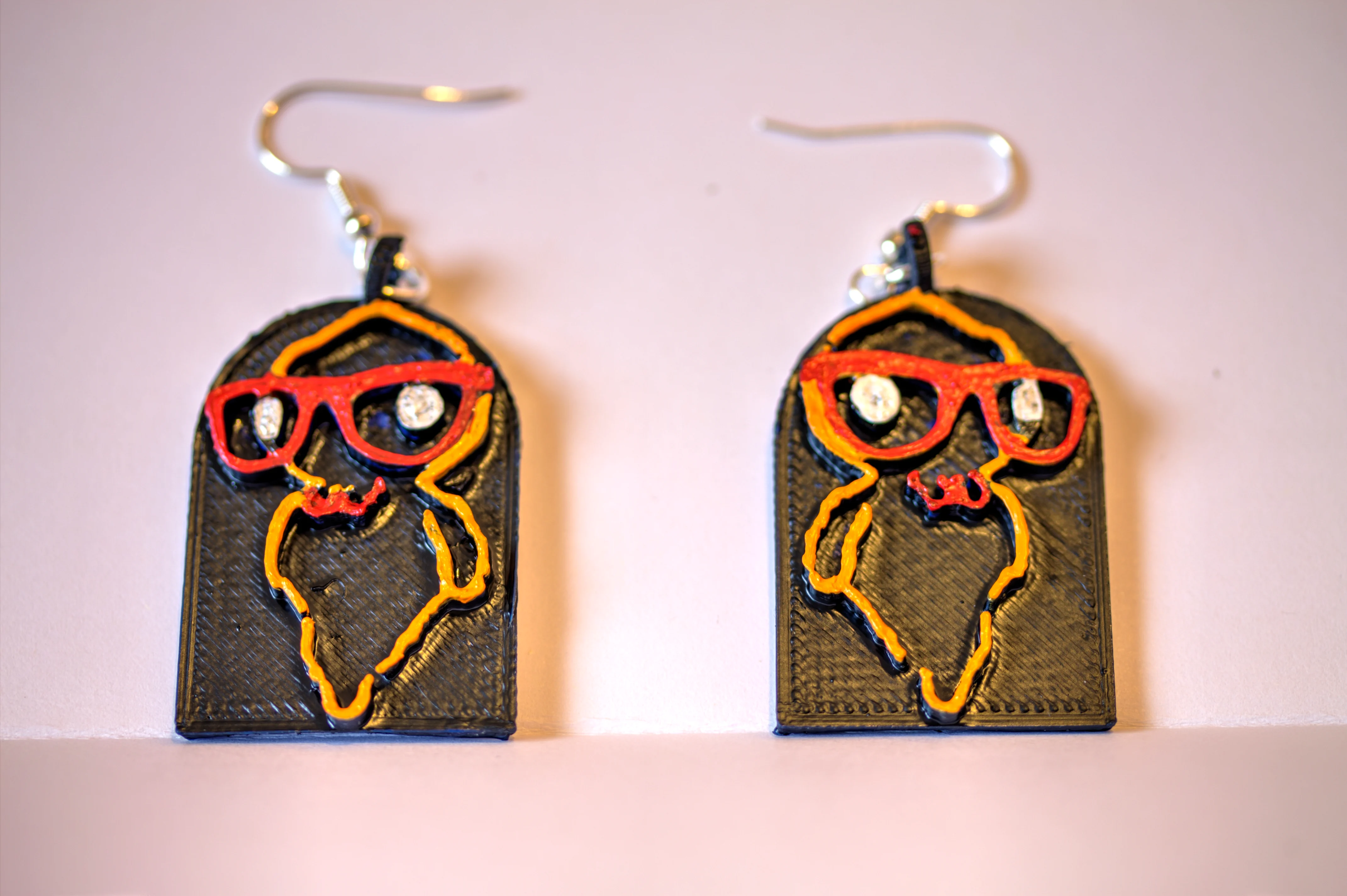 Hipster Ghost Earrings