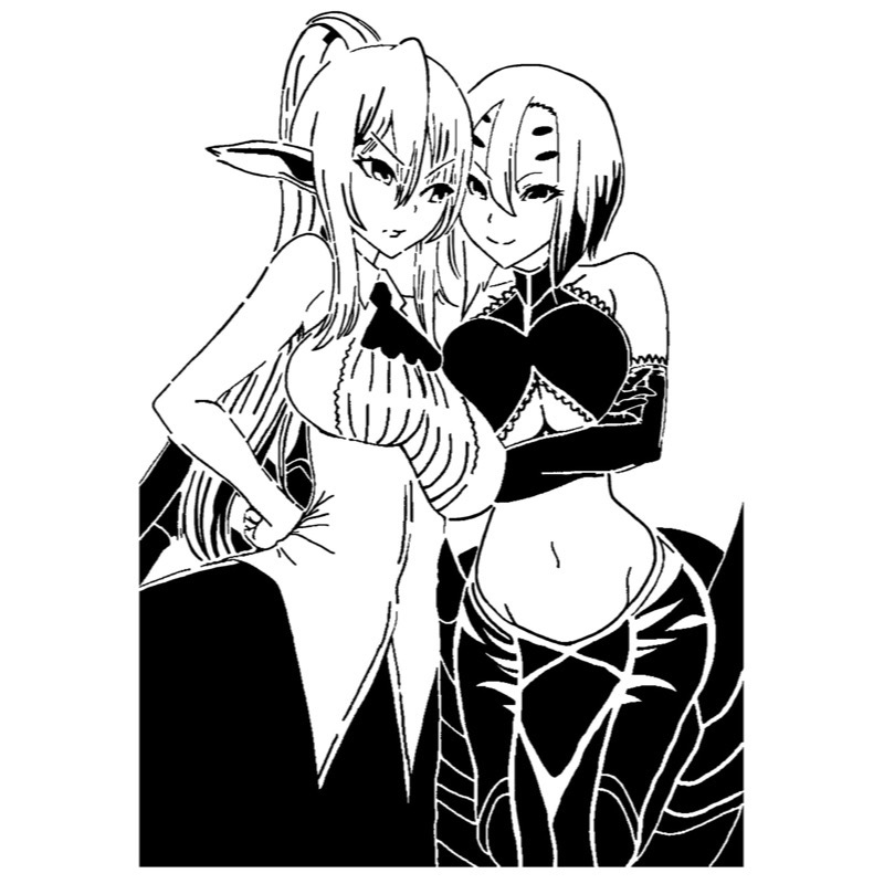 Centorea and Rachnera stencil