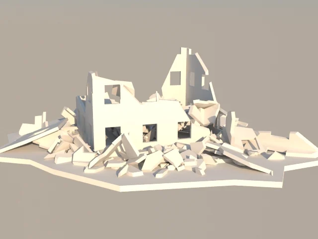 Destroyed Building w/ Rubble