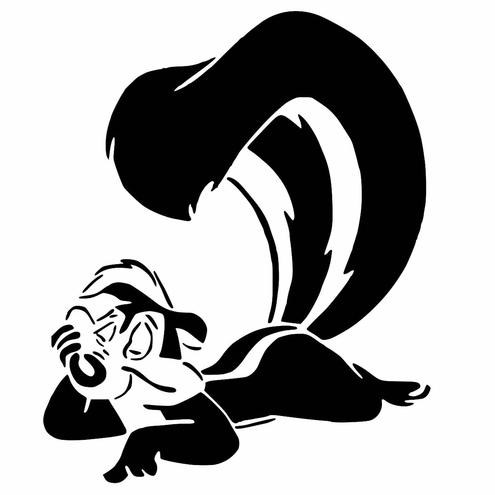 Pepé Le Pew stencil