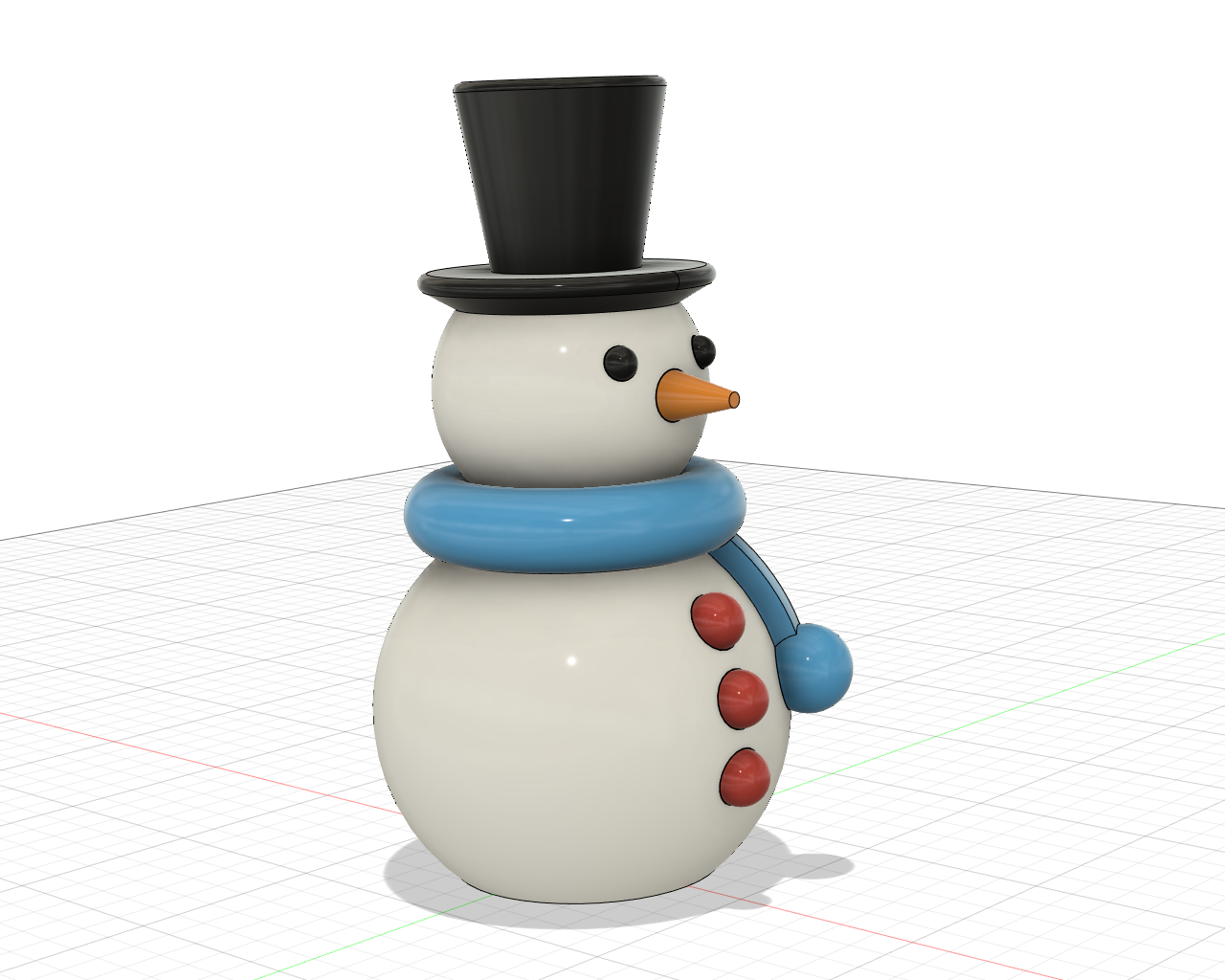 Pupazzo di neve. STL singoli e Multi Material