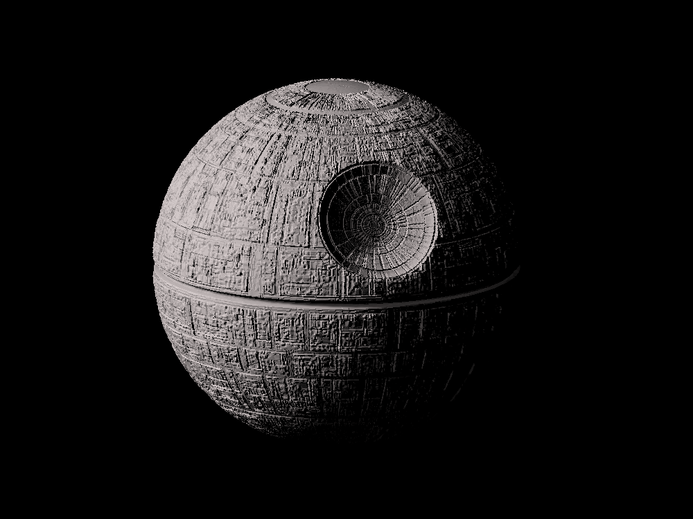 Death Star scaled one in two million