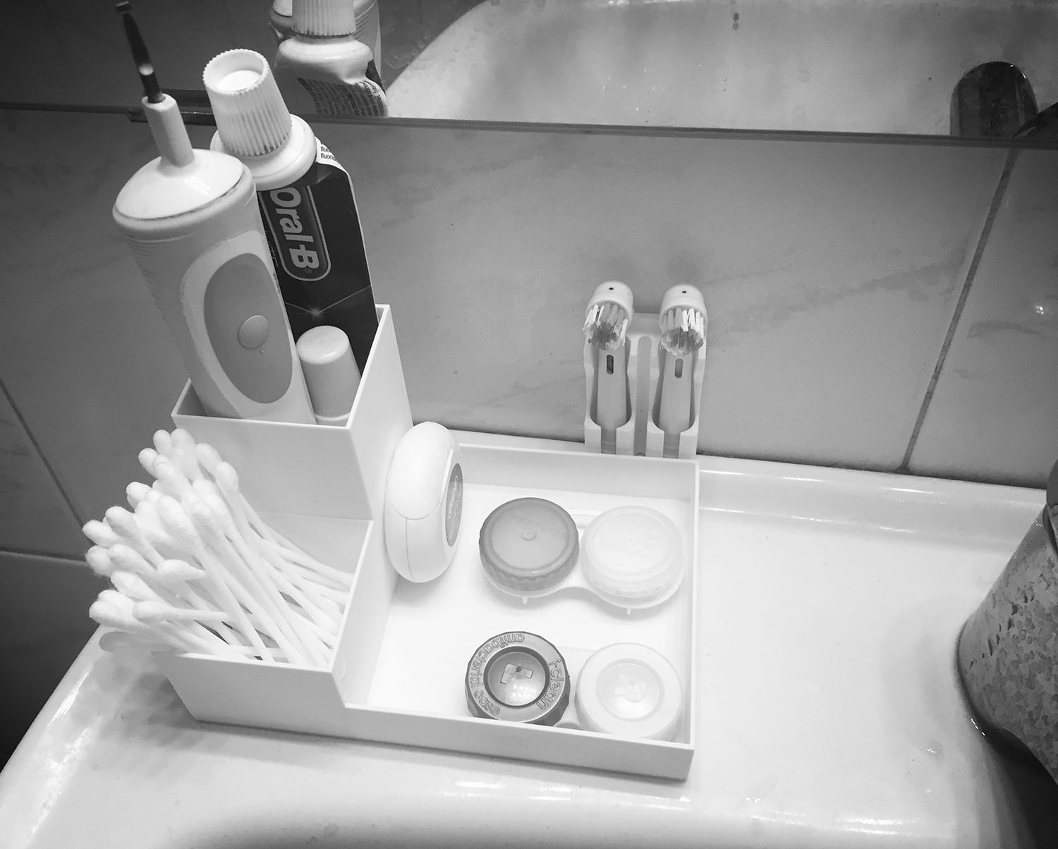 Toothbrush & toothpaste holder +