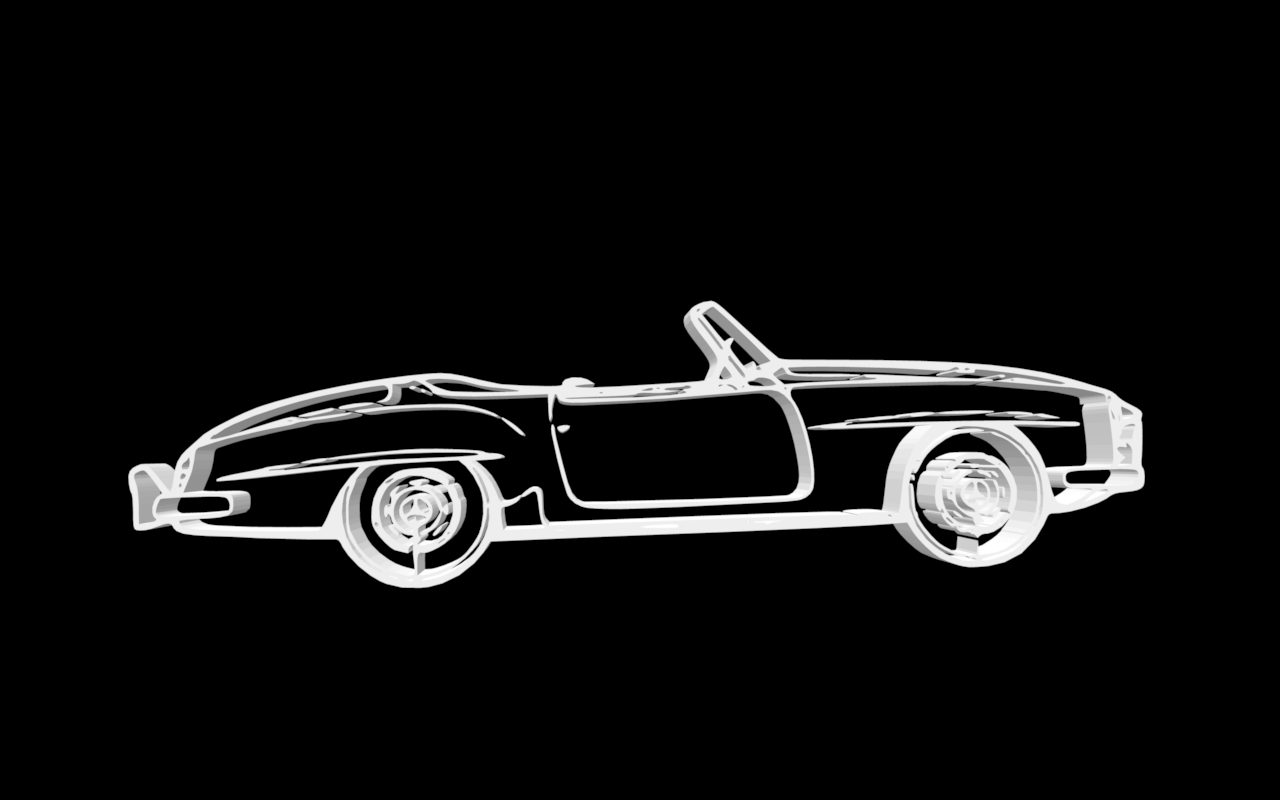 Mercedes Benz 190SL Blueprint