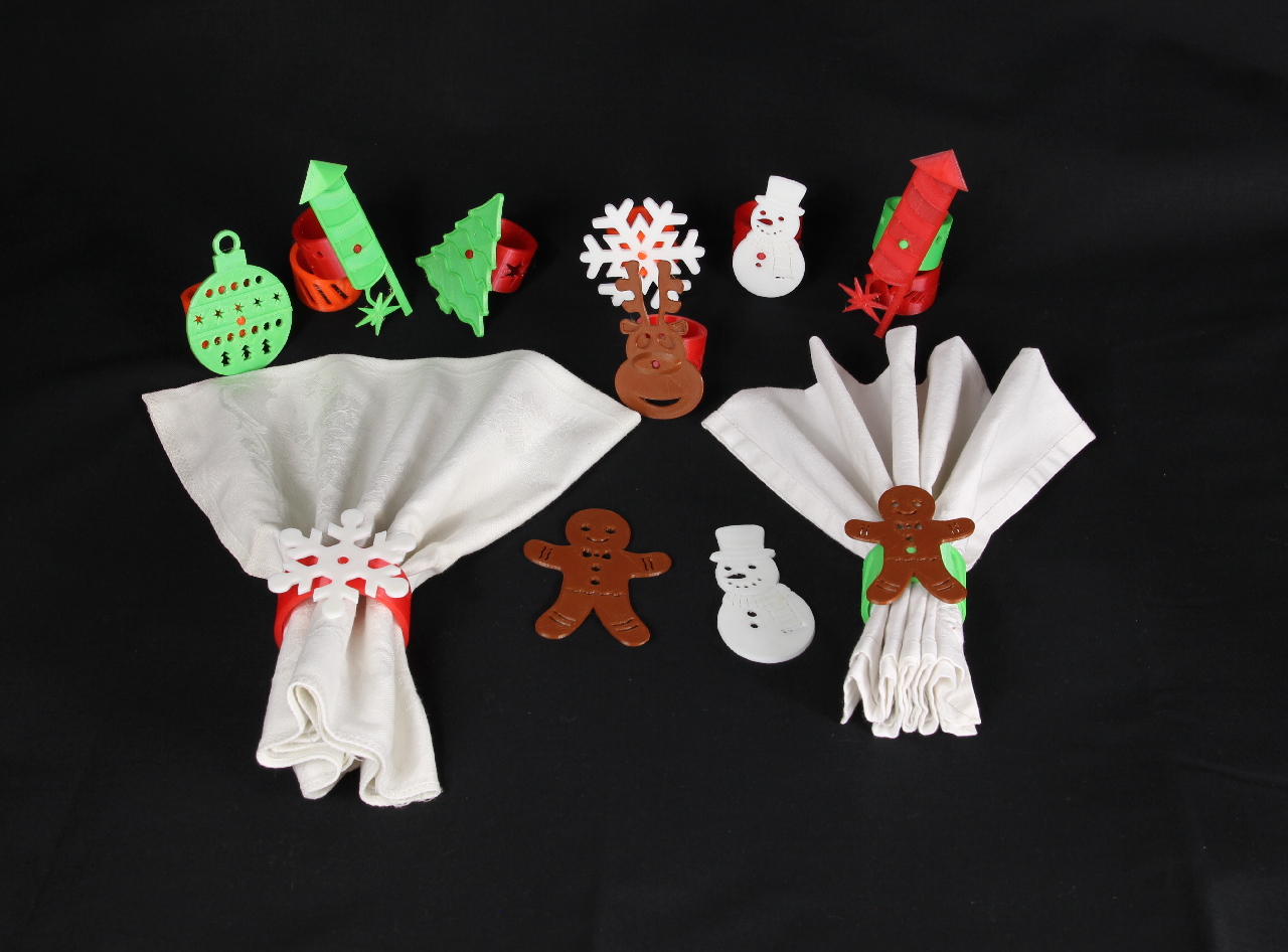 Napkin Rings for Christmas and New Year's Eve