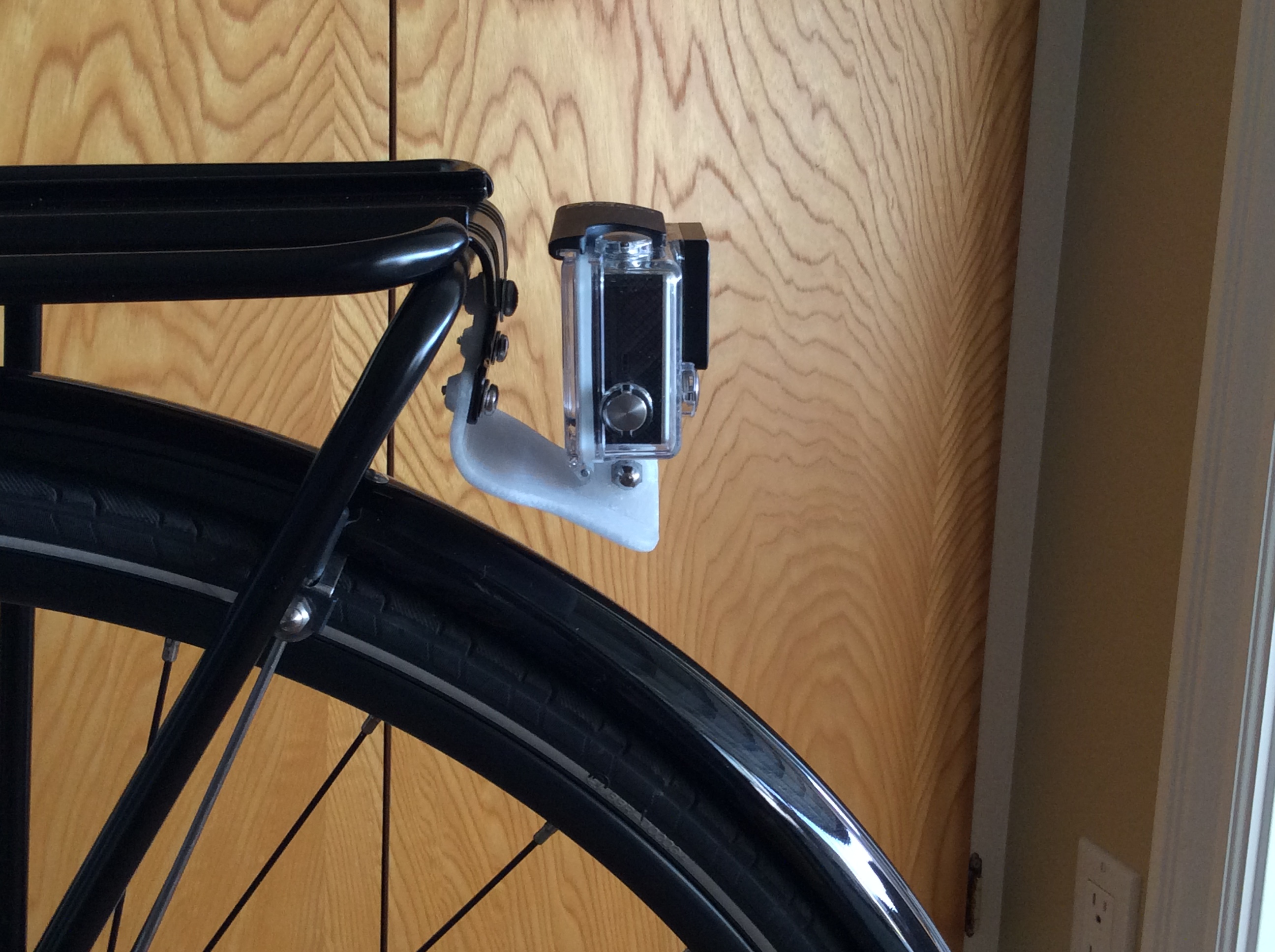 GoPro to bike rack
