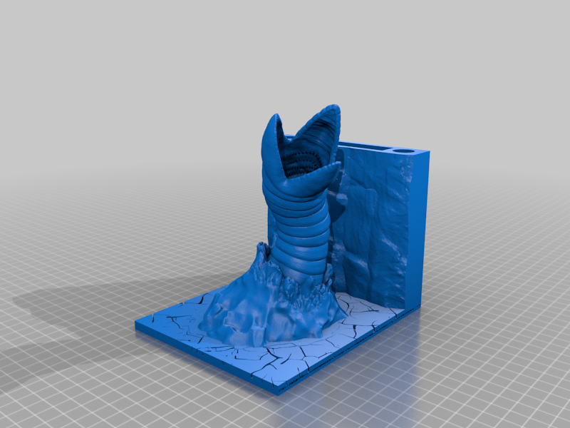 Dune sandworm weighted bookends