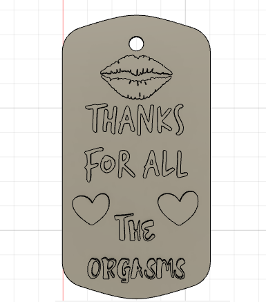thanks for all the orgasms keychain